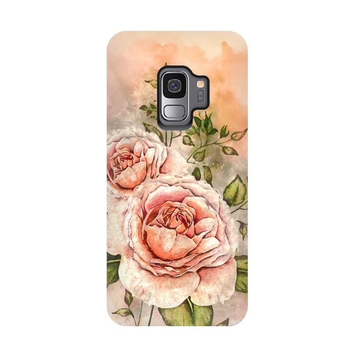 Galaxy S9 StrongFit Behind The Rose by Creativeaxle