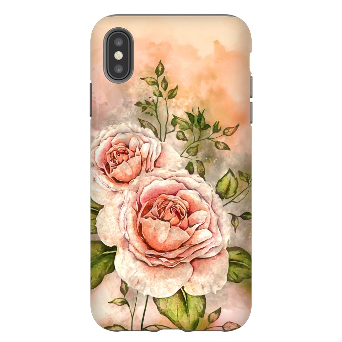 iPhone Xs Max StrongFit Behind The Rose by Creativeaxle