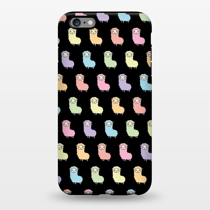 iPhone 6/6s plus StrongFit Rainbow llama pattern by Laura Nagel