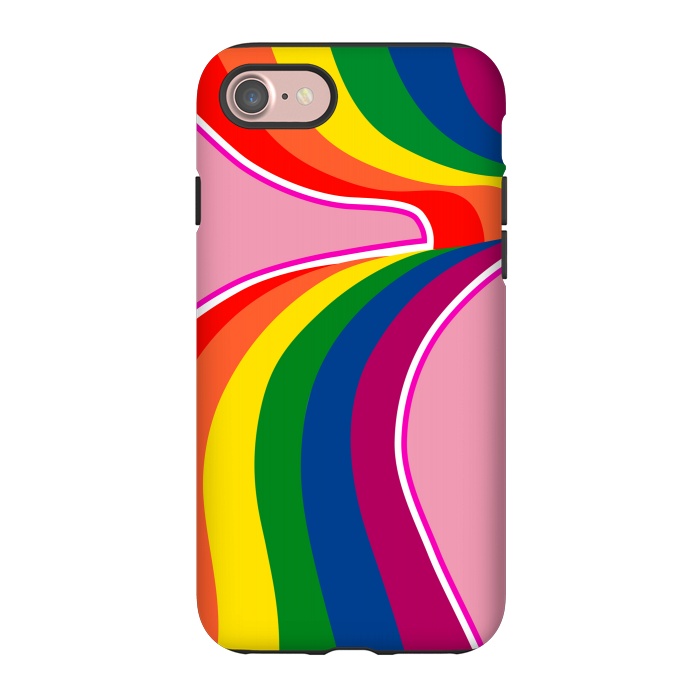iPhone 7 StrongFit arco-iris pop by Carolina Escobar Sánchez