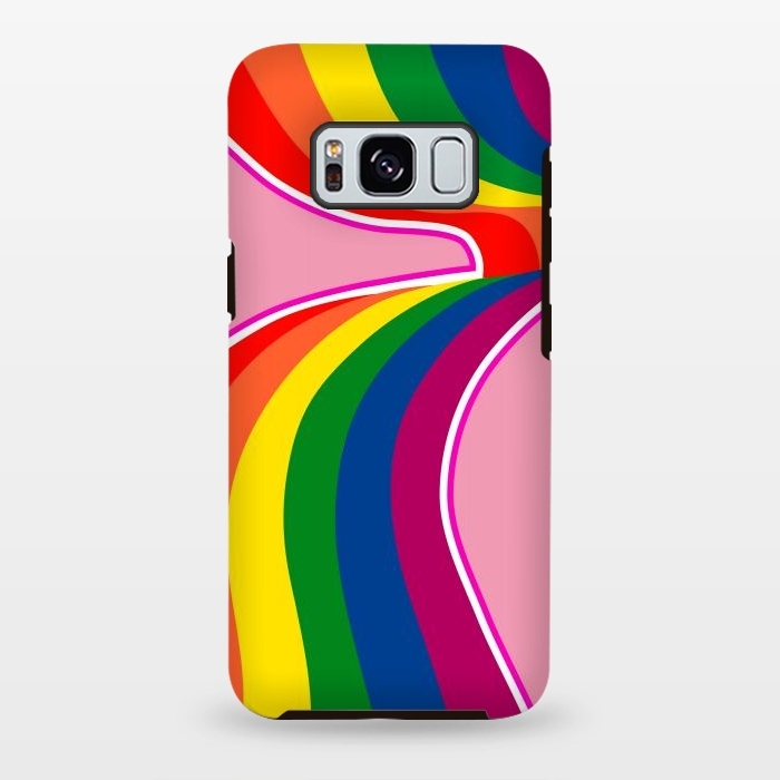 Galaxy S8 plus StrongFit arco-iris pop by Carolina Escobar Sánchez