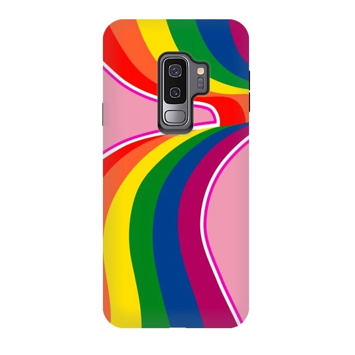 Galaxy S9 plus StrongFit arco-iris pop by Carolina Escobar Sánchez