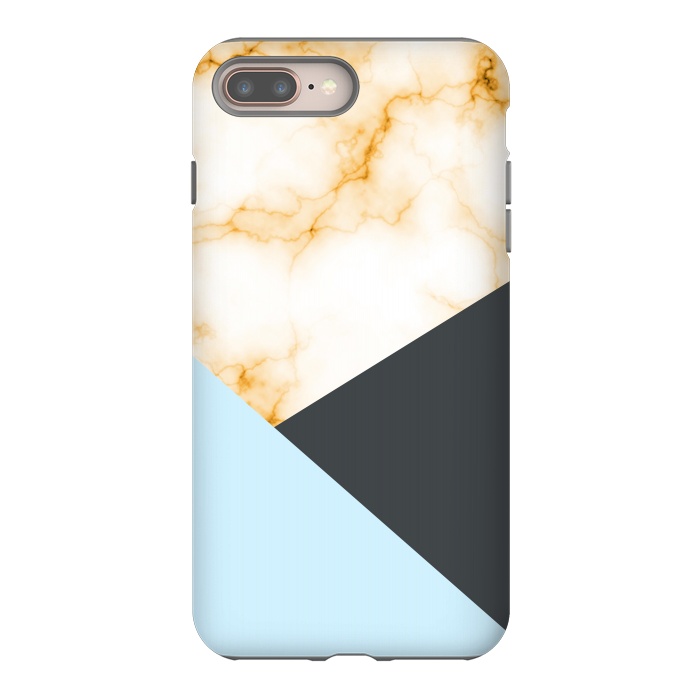 iPhone 7 plus StrongFit Orange Marble II by Creativeaxle