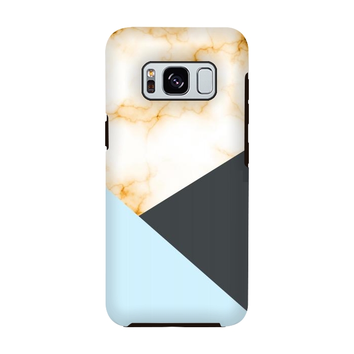 Galaxy S8 StrongFit Orange Marble II by Creativeaxle