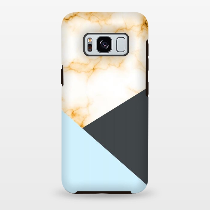 Galaxy S8 plus StrongFit Orange Marble II by Creativeaxle