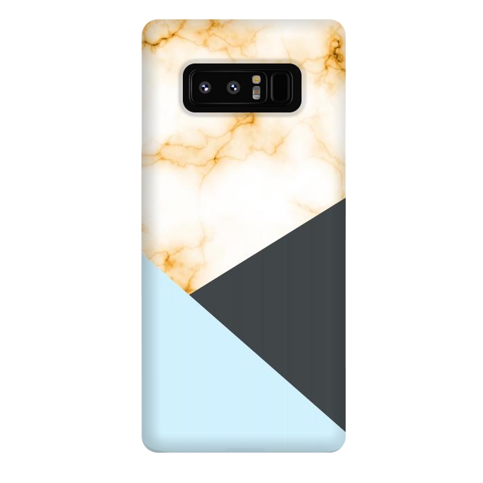 Galaxy Note 8 StrongFit Orange Marble II by Creativeaxle