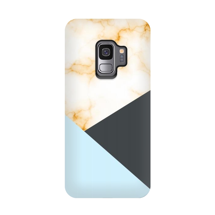 Galaxy S9 StrongFit Orange Marble II by Creativeaxle