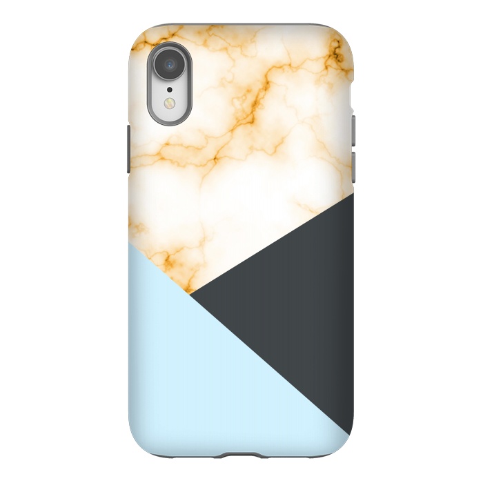 iPhone Xr StrongFit Orange Marble II by Creativeaxle