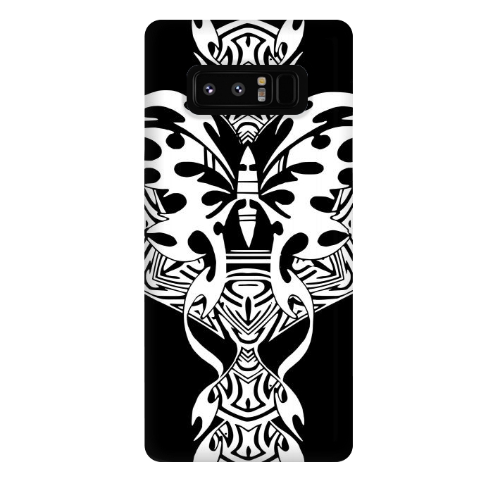 Galaxy Note 8 StrongFit Tribal butterfly  by Josie