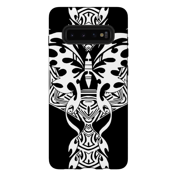 Galaxy S10 plus StrongFit Tribal butterfly  by Josie