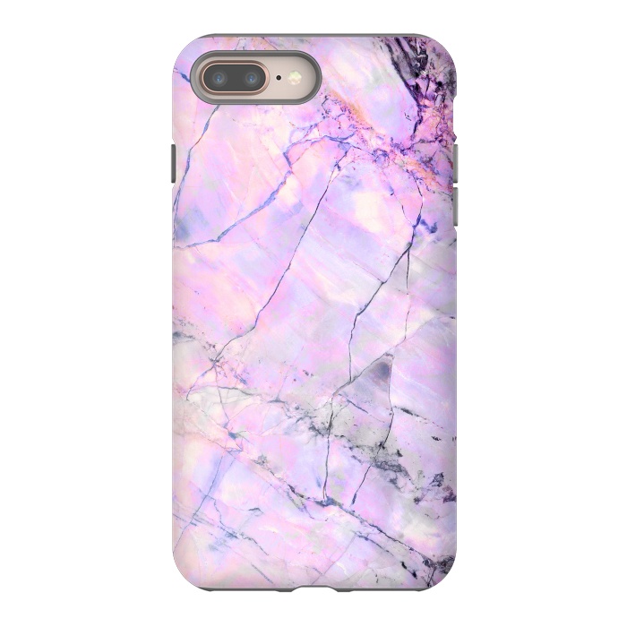 iPhone 7 plus StrongFit Iridescent pastel marble by Oana 