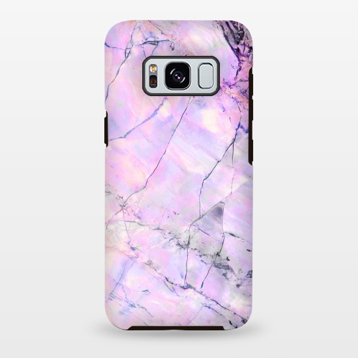 Galaxy S8 plus StrongFit Iridescent pastel marble by Oana 