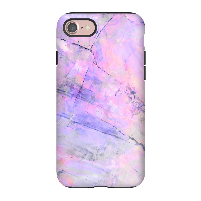 iPhone 7 StrongFit Purple pink pastel marble by Oana 