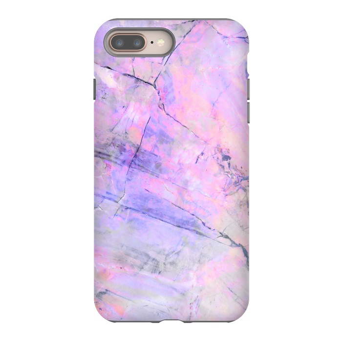 iPhone 7 plus StrongFit Purple pink pastel marble by Oana 