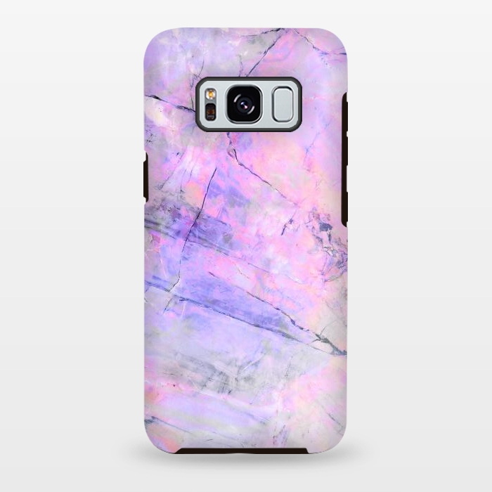 Galaxy S8 plus StrongFit Purple pink pastel marble by Oana 
