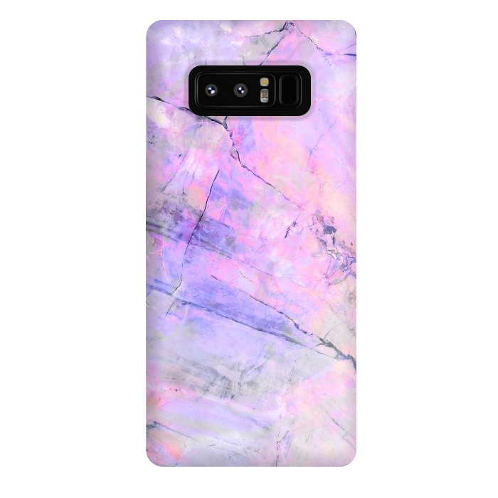 Galaxy Note 8 StrongFit Purple pink pastel marble by Oana 