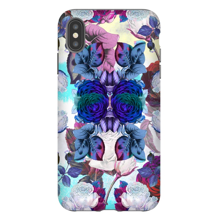iPhone Xs Max StrongFit Blue roses by Oana 