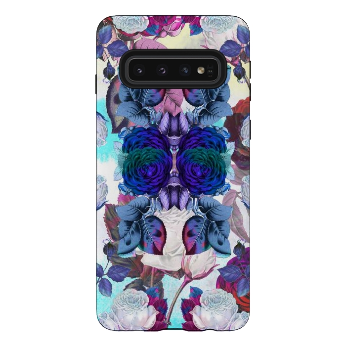 Galaxy S10 StrongFit Blue roses by Oana 