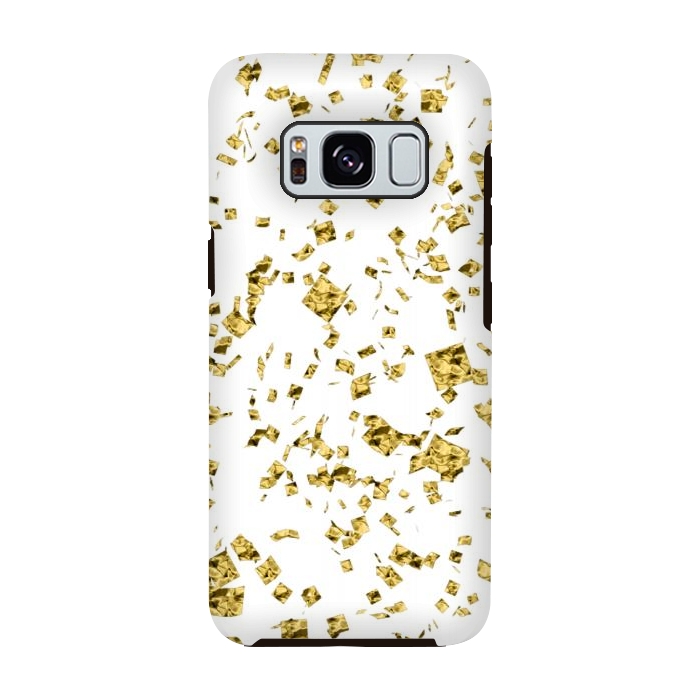 Galaxy S8 StrongFit Gold Flakes by Ashley Camille