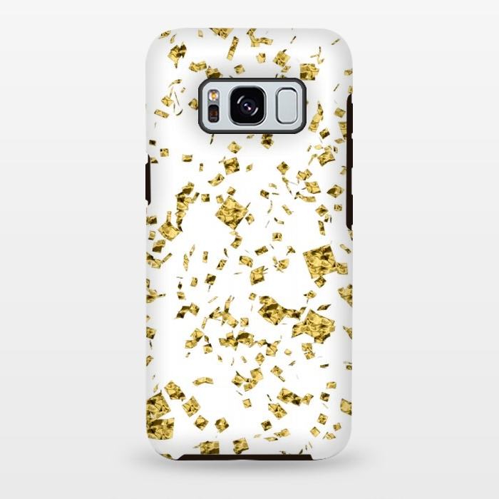 Galaxy S8 plus StrongFit Gold Flakes by Ashley Camille