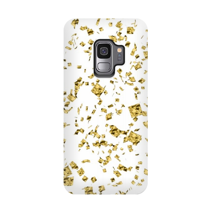 Galaxy S9 StrongFit Gold Flakes by Ashley Camille