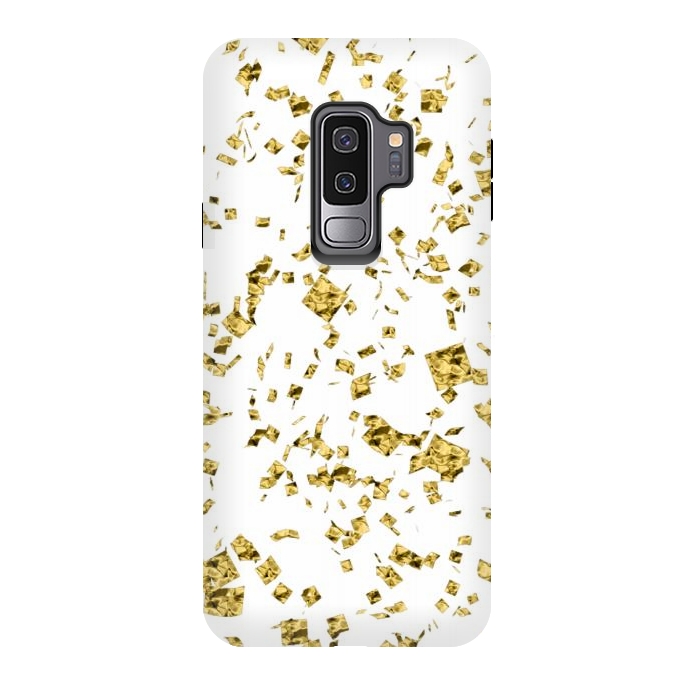 Galaxy S9 plus StrongFit Gold Flakes by Ashley Camille
