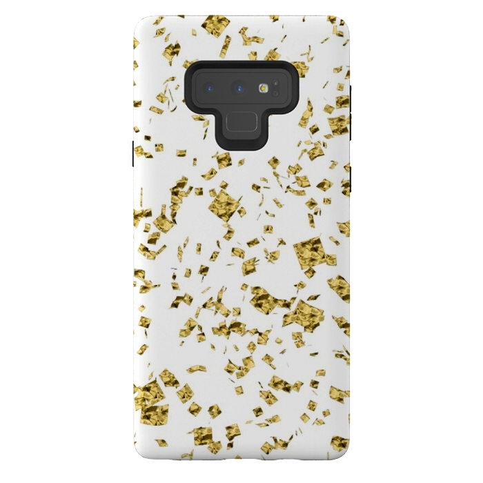 Galaxy Note 9 StrongFit Gold Flakes by Ashley Camille