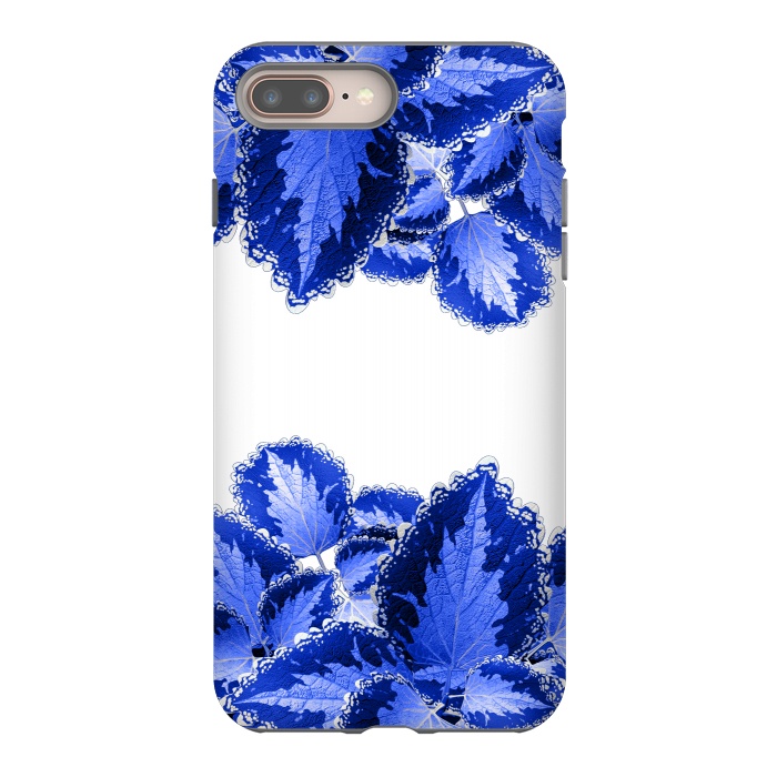 iPhone 7 plus StrongFit Blue Flowers by Ashley Camille