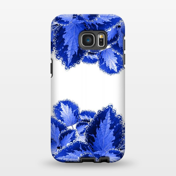 Galaxy S7 EDGE StrongFit Blue Flowers by Ashley Camille