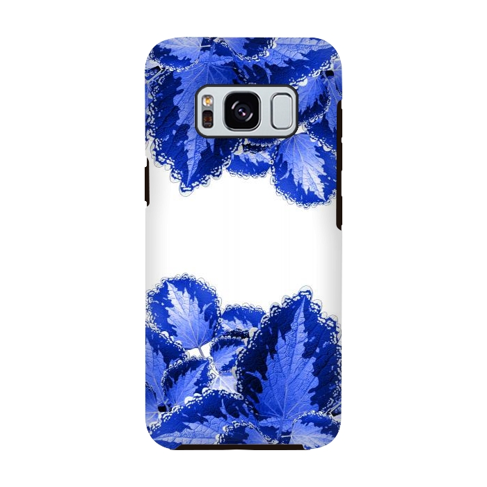 Galaxy S8 StrongFit Blue Flowers by Ashley Camille