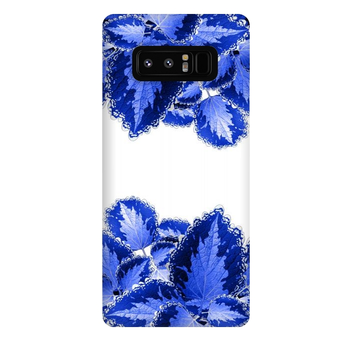 Galaxy Note 8 StrongFit Blue Flowers by Ashley Camille