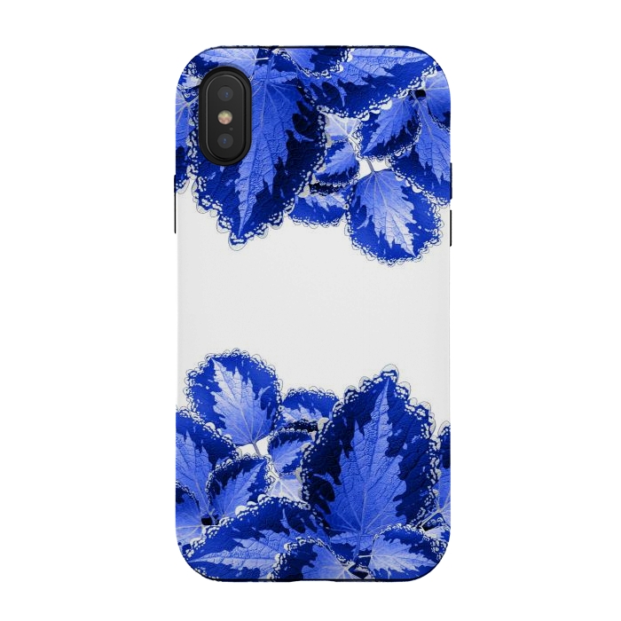 iPhone Xs / X StrongFit Blue Flowers by Ashley Camille