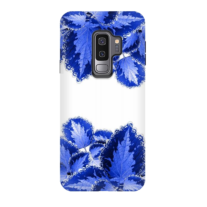Galaxy S9 plus StrongFit Blue Flowers by Ashley Camille