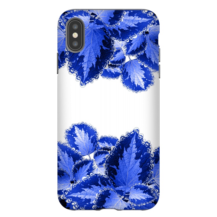 iPhone Xs Max StrongFit Blue Flowers by Ashley Camille