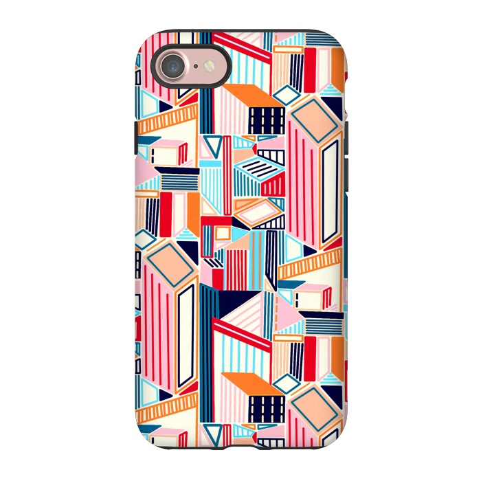 iPhone 7 StrongFit Abstract Minimalism City (Bright & Warm)  by Tigatiga