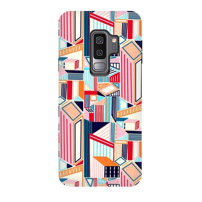 Galaxy S9 plus StrongFit Abstract Minimalism City (Bright & Warm)  by Tigatiga