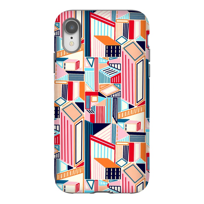 iPhone Xr StrongFit Abstract Minimalism City (Bright & Warm)  by Tigatiga