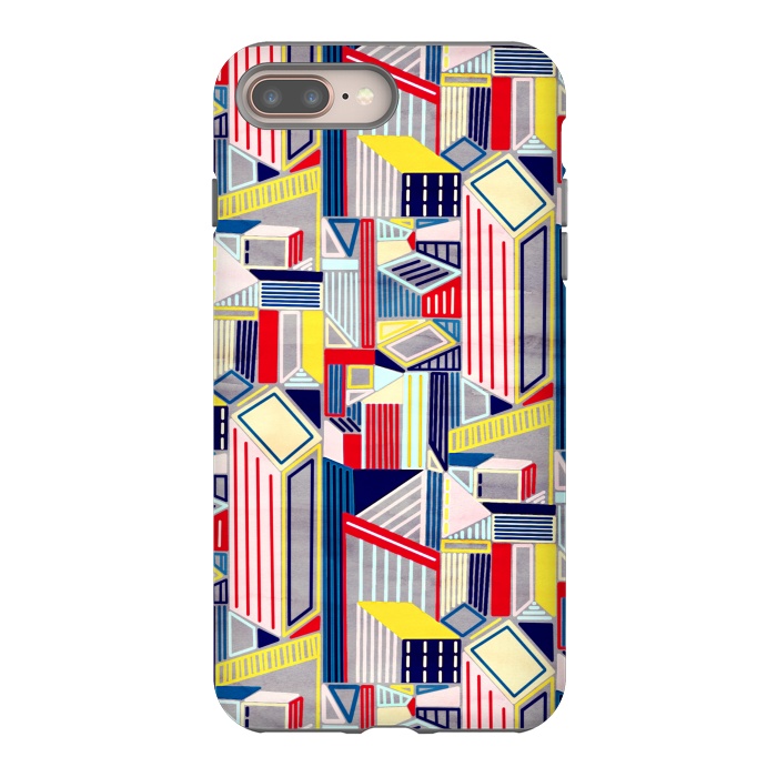 iPhone 7 plus StrongFit Abstract Minimalism City (Textured & Bright)  by Tigatiga