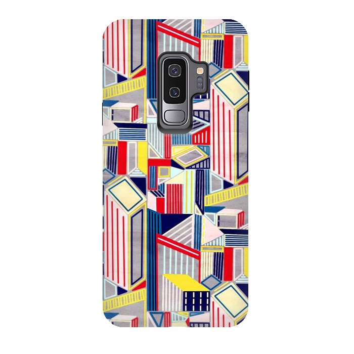 Galaxy S9 plus StrongFit Abstract Minimalism City (Textured & Bright)  by Tigatiga