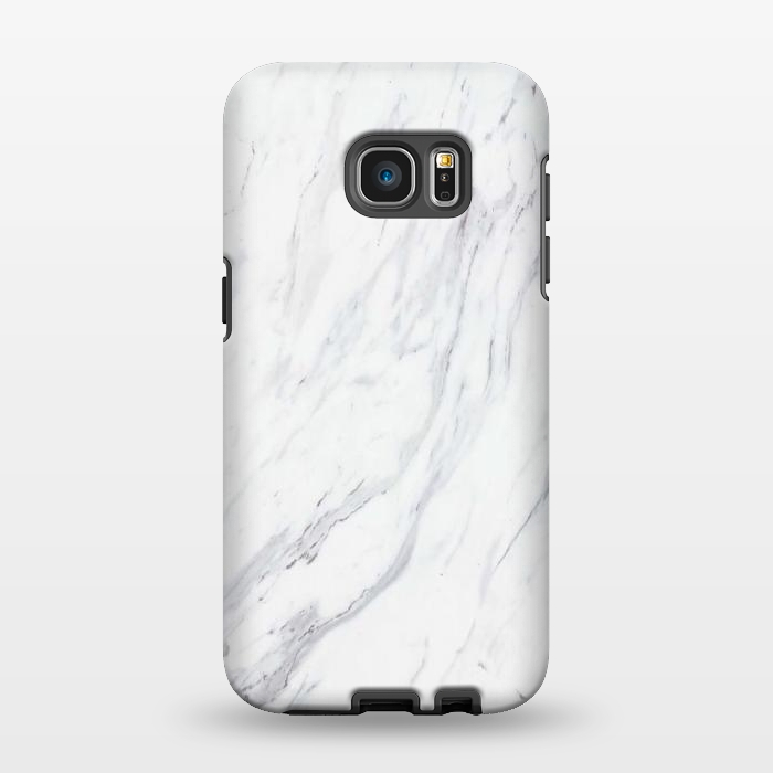 Galaxy S7 EDGE StrongFit Pure-White-Marble by ''CVogiatzi.