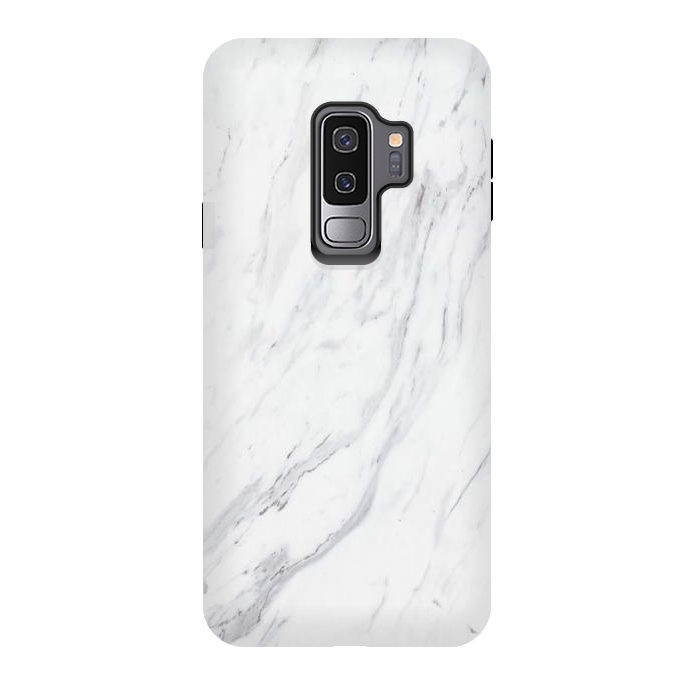 Galaxy S9 plus StrongFit Pure-White-Marble by ''CVogiatzi.