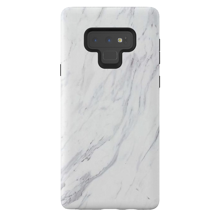 Galaxy Note 9 StrongFit Pure-White-Marble by ''CVogiatzi.
