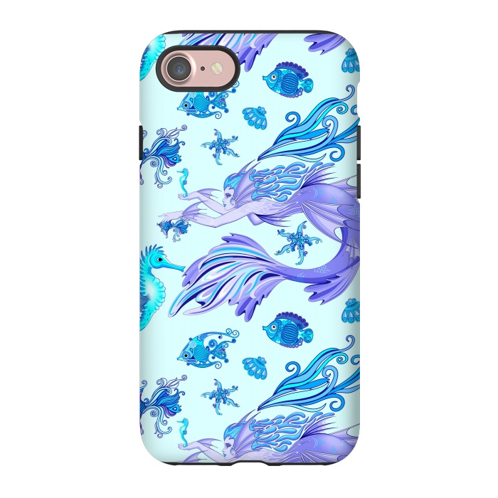 iPhone 7 StrongFit Mystic Mermaid Fairy Purple Creature by BluedarkArt