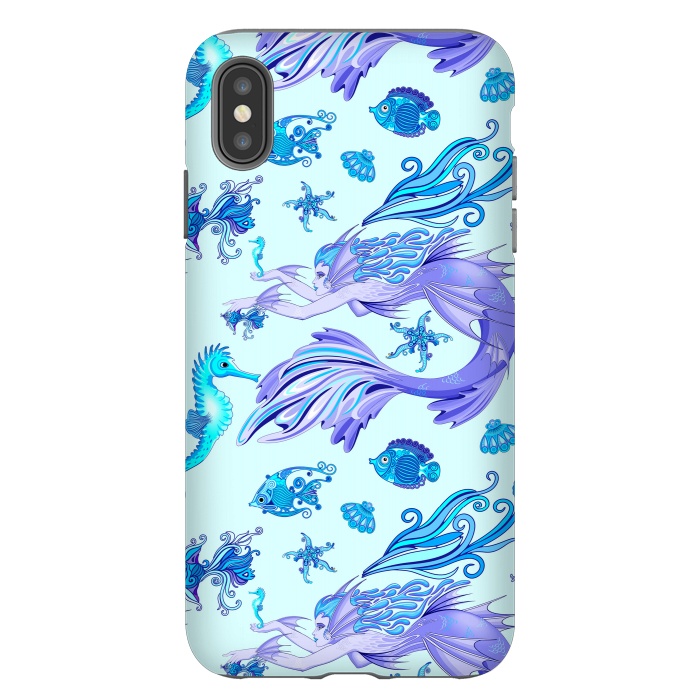 iPhone Xs Max StrongFit Mystic Mermaid Fairy Purple Creature by BluedarkArt