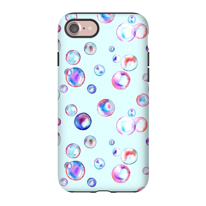 iPhone 7 StrongFit Watercolour bubbles by Melissa Pedersen