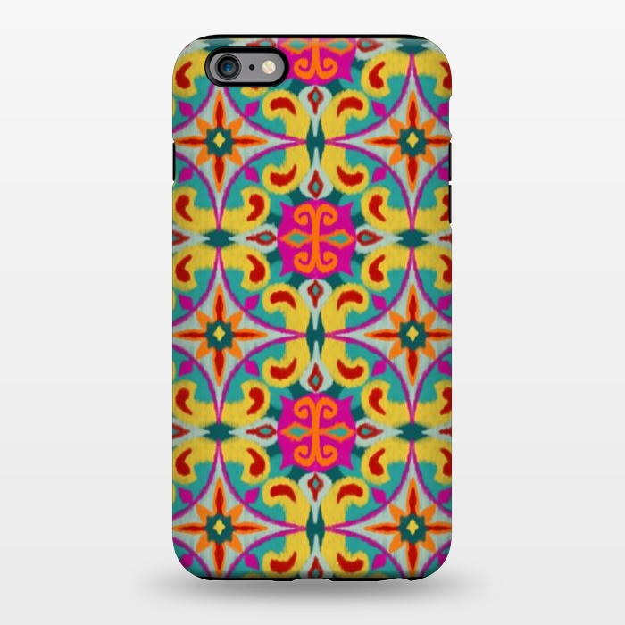iPhone 6/6s plus StrongFit Rainbow Ikat Tile by Melissa Pedersen