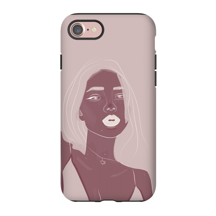 iPhone 7 StrongFit Girl purple by stephania