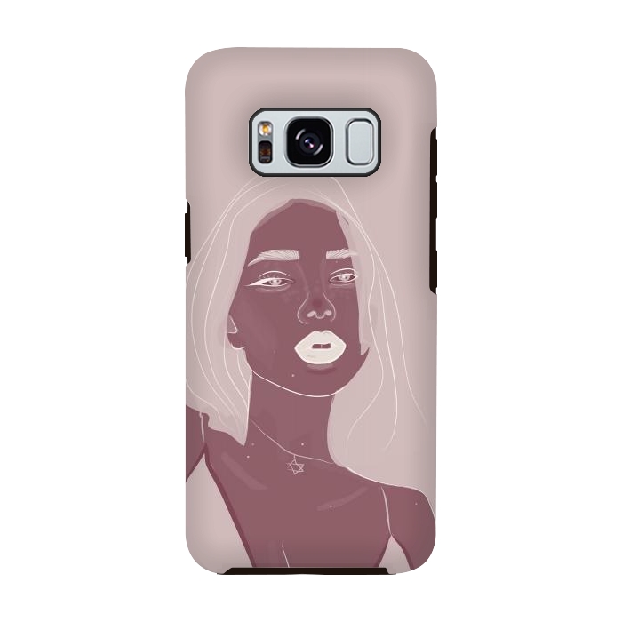 Galaxy S8 StrongFit Girl purple by stephania