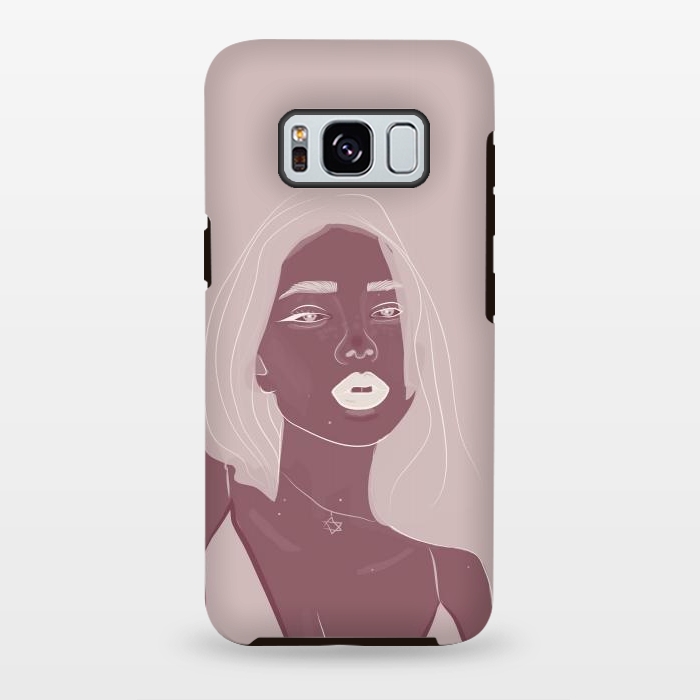 Galaxy S8 plus StrongFit Girl purple by stephania