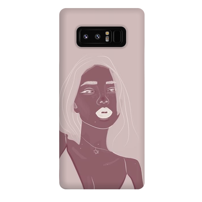 Galaxy Note 8 StrongFit Girl purple by stephania
